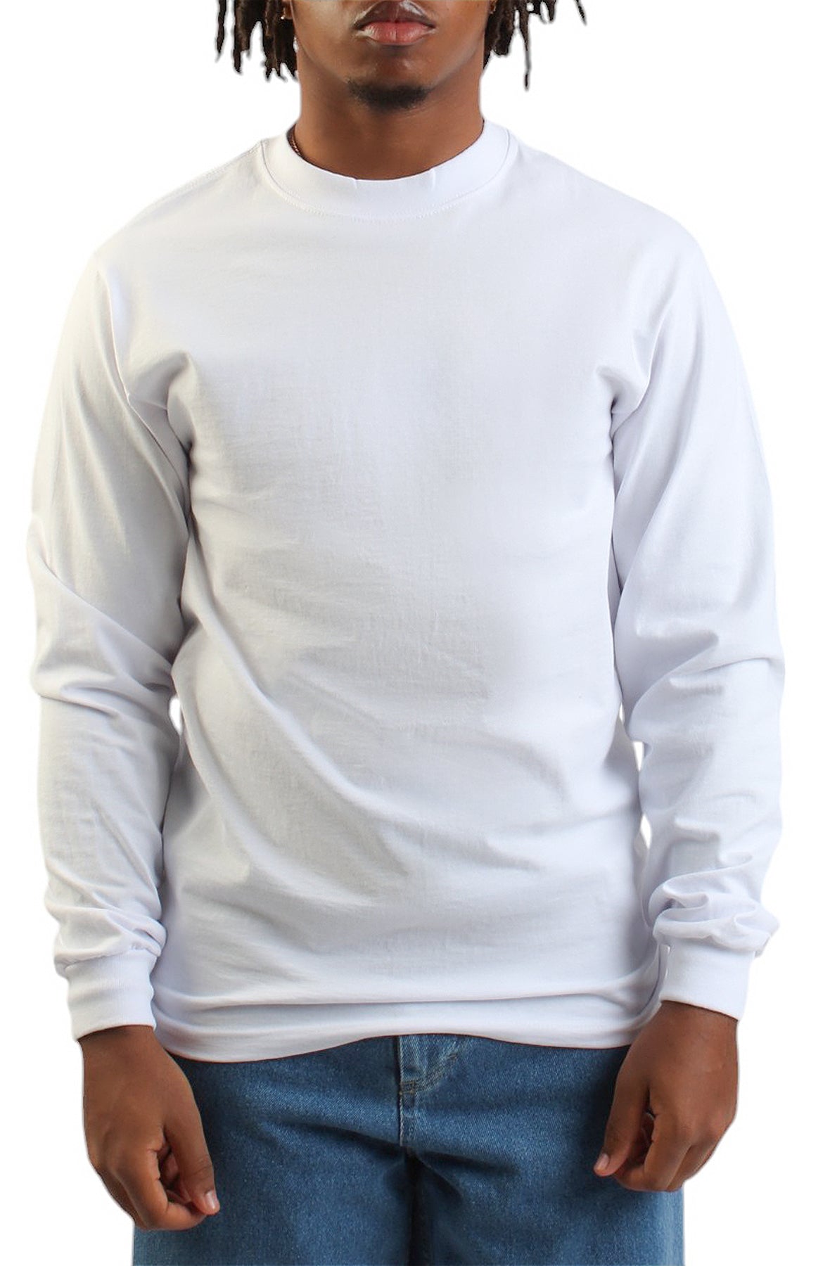 7.5oz Premium Heavyweight Long Sleeve T-Shirt - White