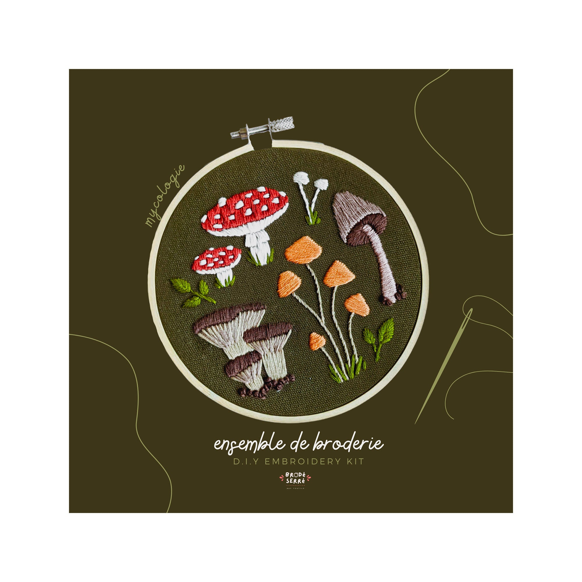 Mycology DIY Embroidery Kit - Unleash Your Creativity!