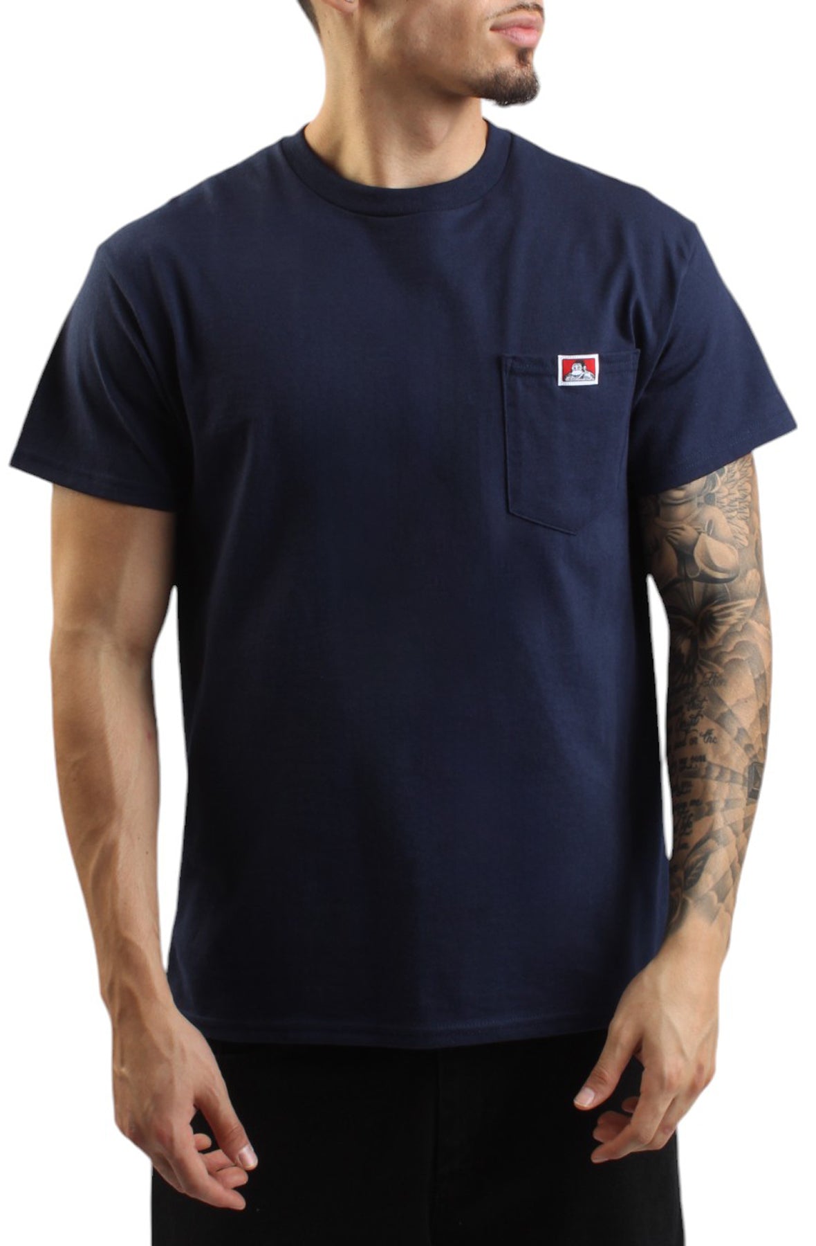 Ben Davis Essential Black Pocket Tee