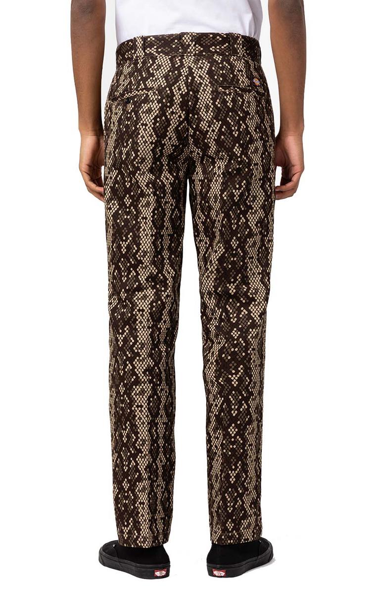 Dickies Camden Twill Chino Pants - Stunning Snakeskin Print in Black