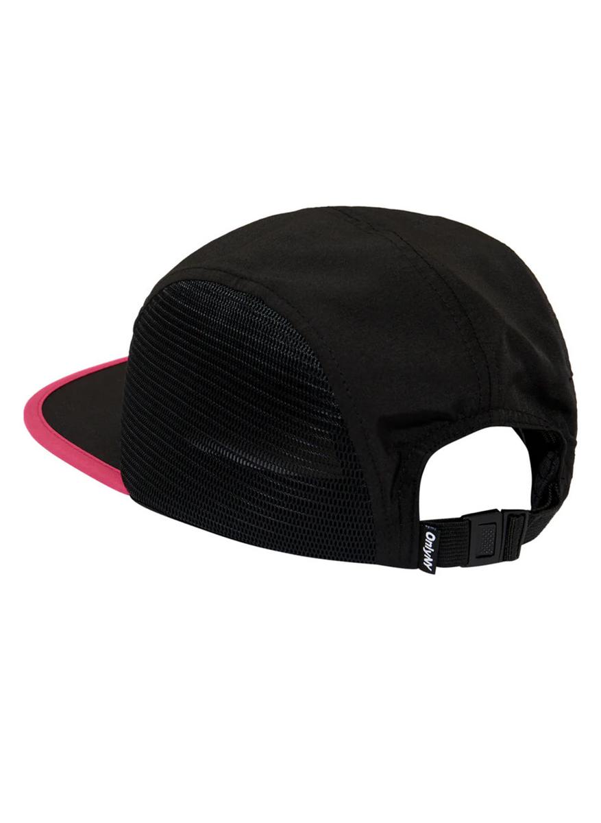 Only NY Twill Logo Mesh 5-Panel Cap - Stylish Black/Magenta