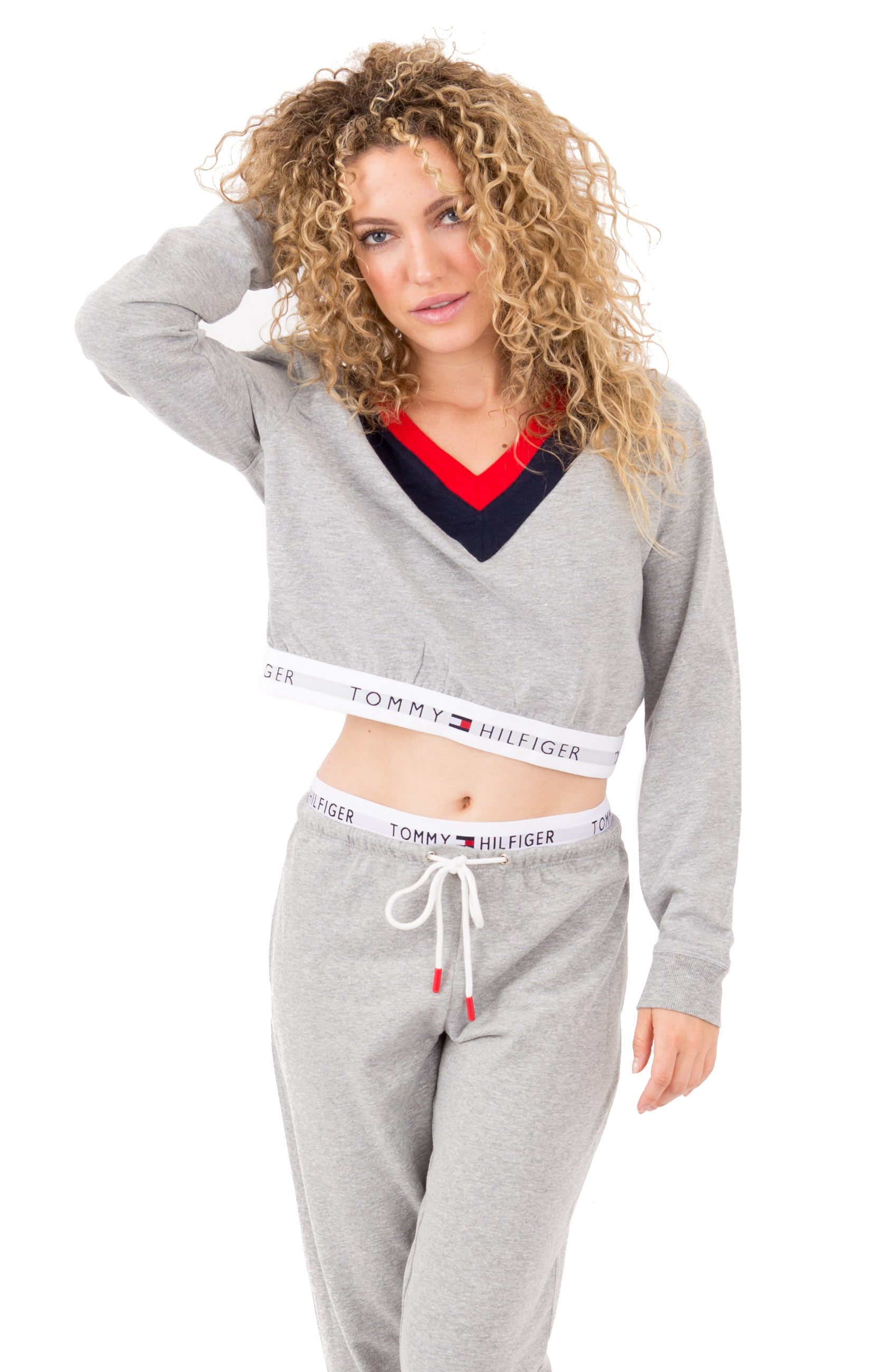 Gorgeous (R27S022) Retro Cropped Pullover in Heather Grey - Grab Yours Now!