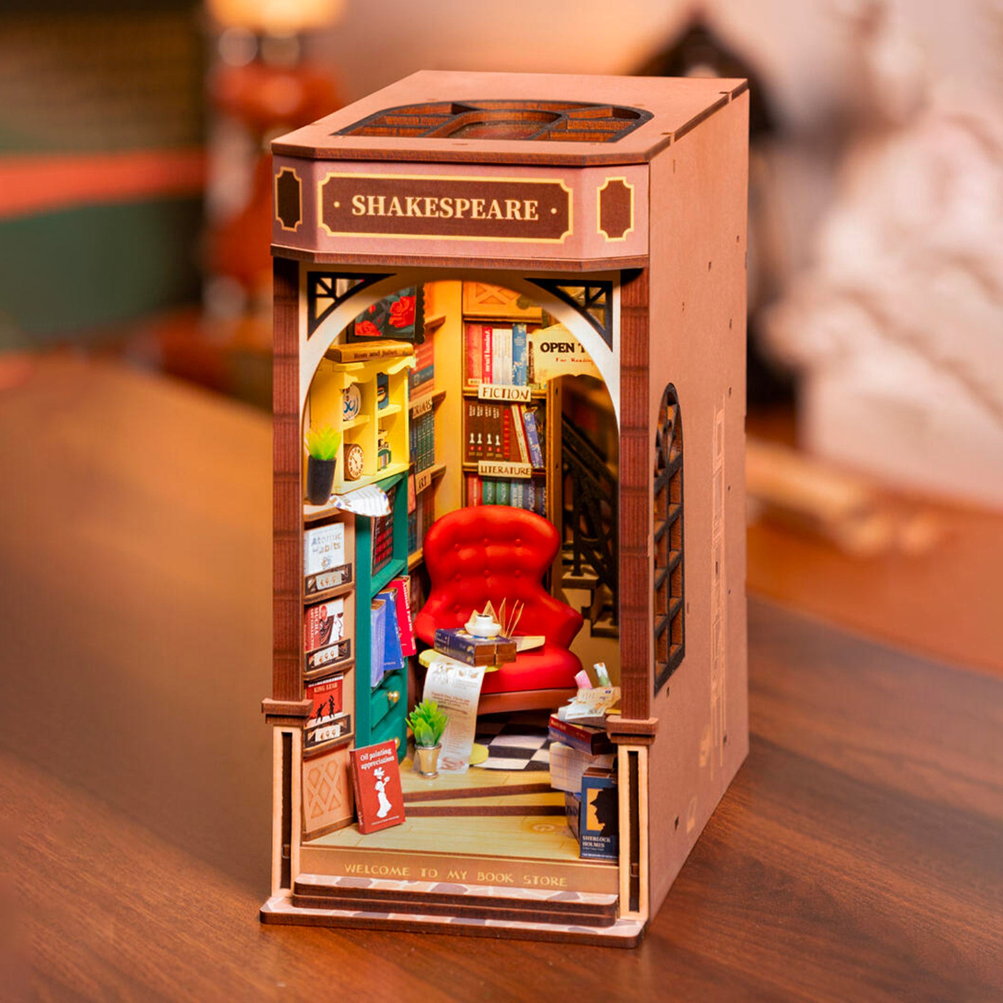 Robotime Rolife DIY Mini Bookstore Nook