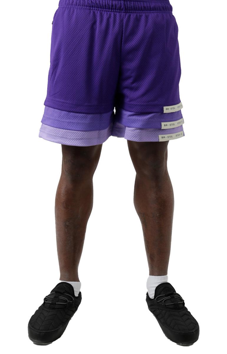 Stunning Purple Triple Hem Gradient Shorts - Grab Yours Now!