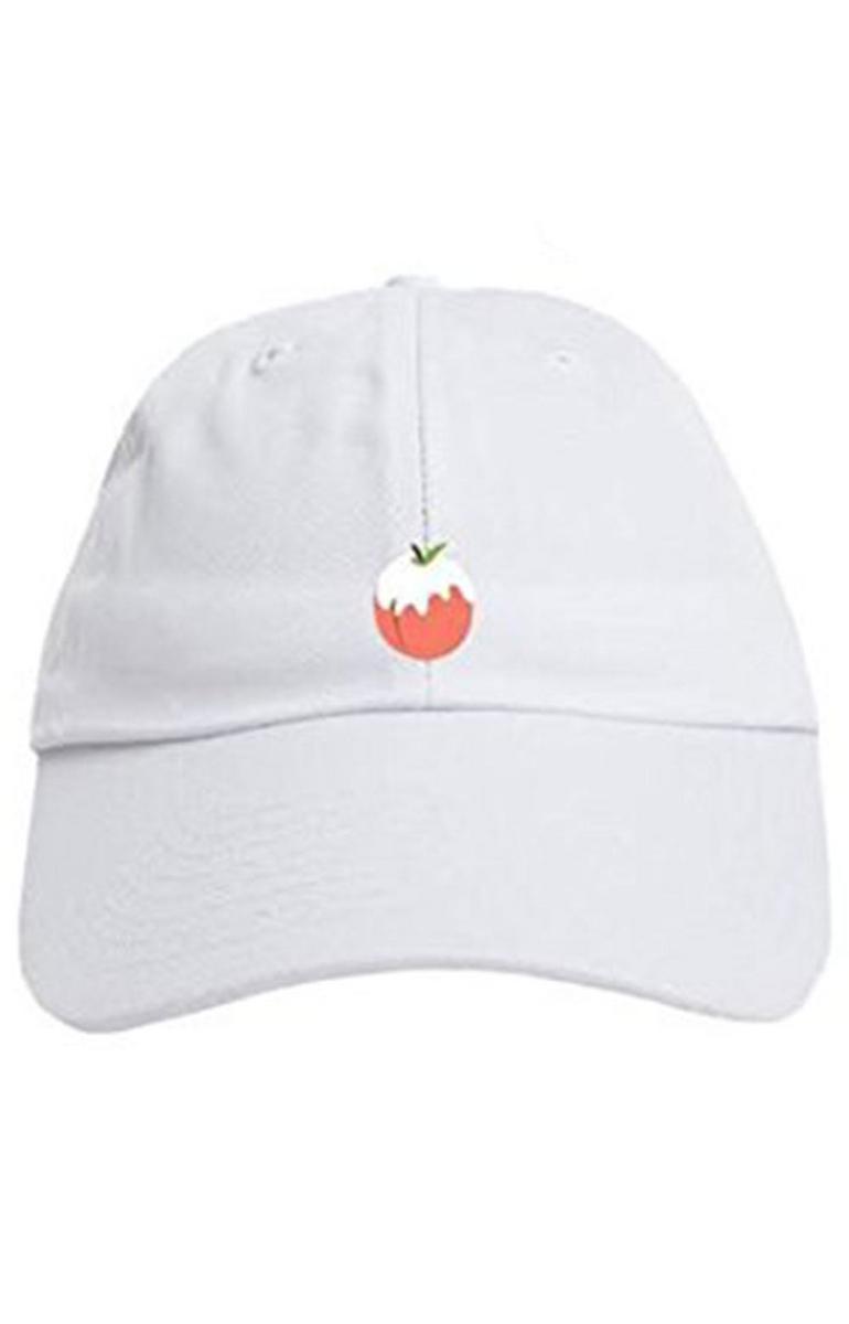 Stunning Peach Embroidered Ivory Dad Hat