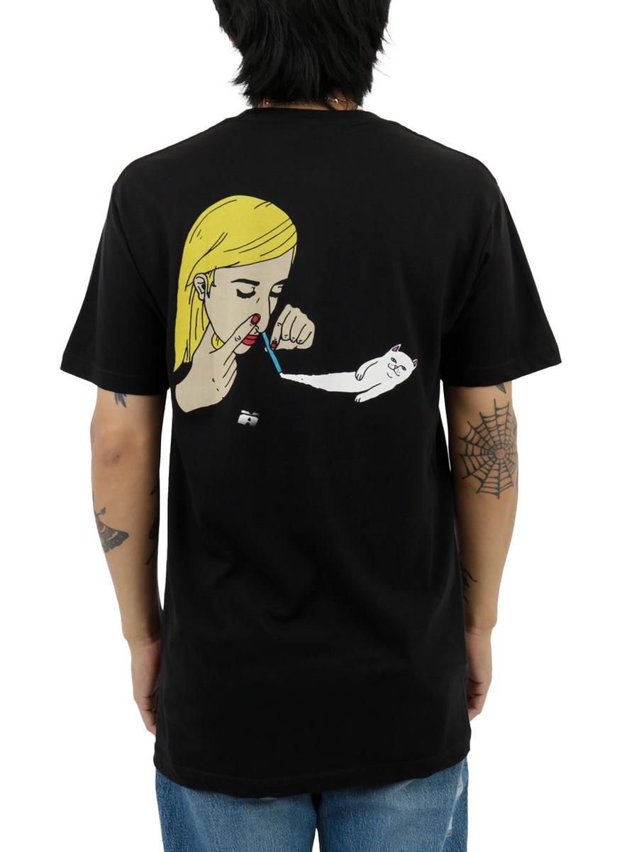 RIPNDIP's Jet Black Coco Nermal Graphic Tee - A Must-Have!