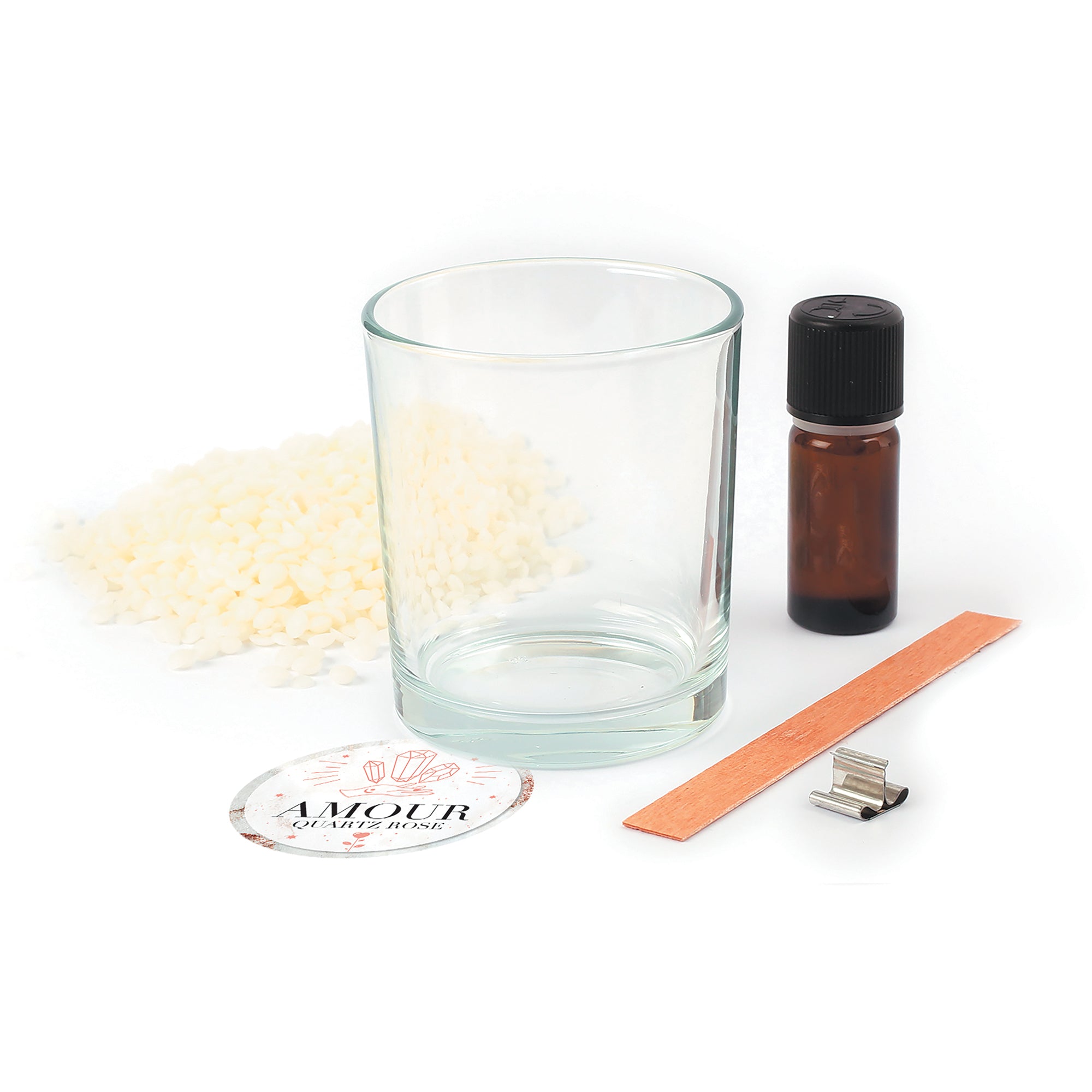 DIY Rose Quartz Lithotherapy Candle Kit: Unleash Your Creativity!