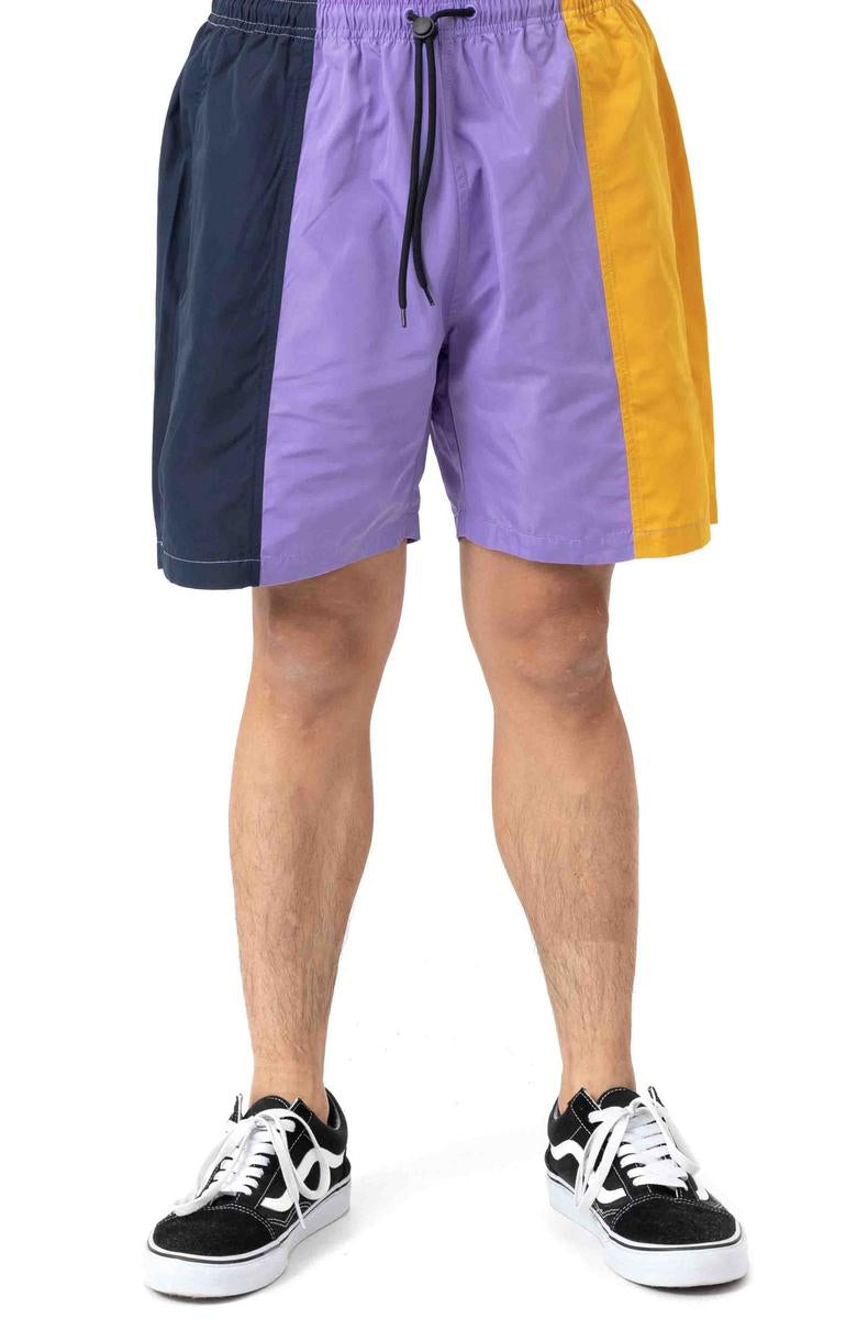 Eye-Catching Multi-Colorblock Nylon Shorts by 10 Deep