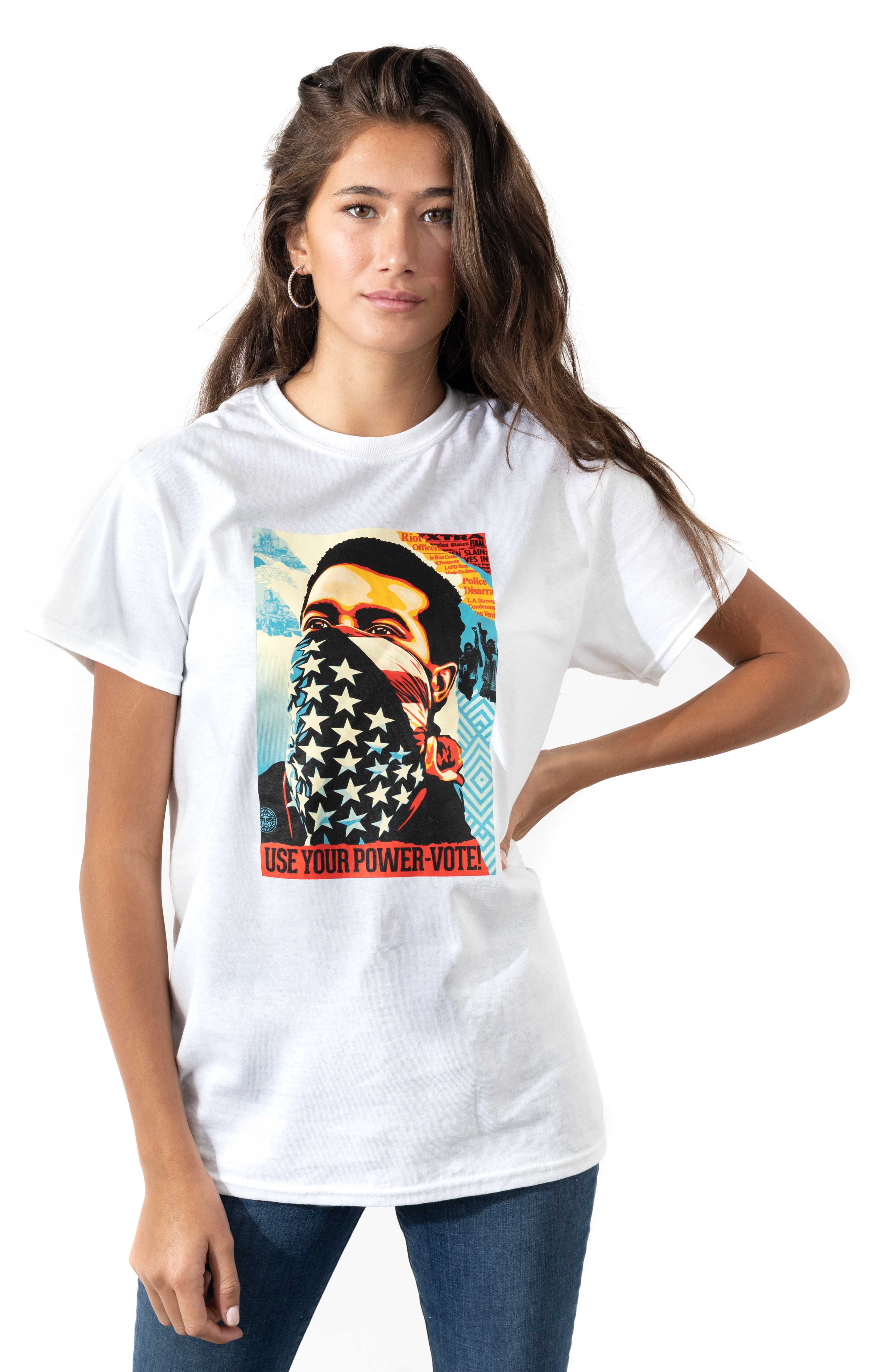Unleash Your American Rage - Vote Now in This Stunning White T-Shirt!