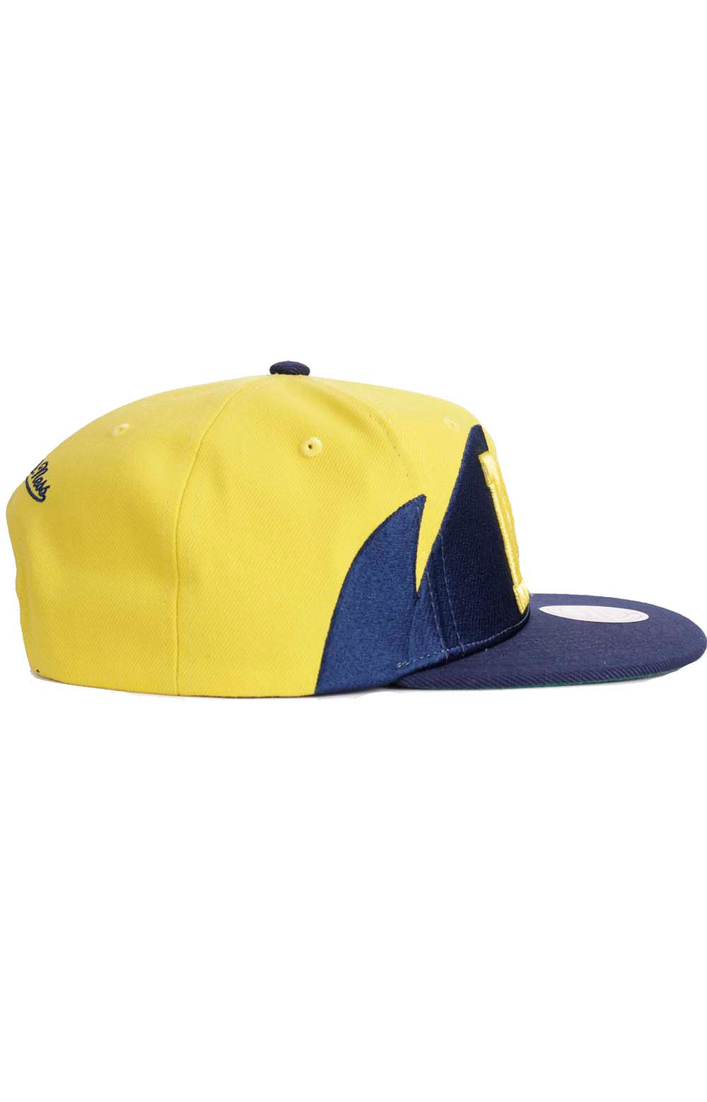 Mitchell & Ness NCAA Michigan Sharktooth Snap-Back Hat - Show Your Team Spirit!