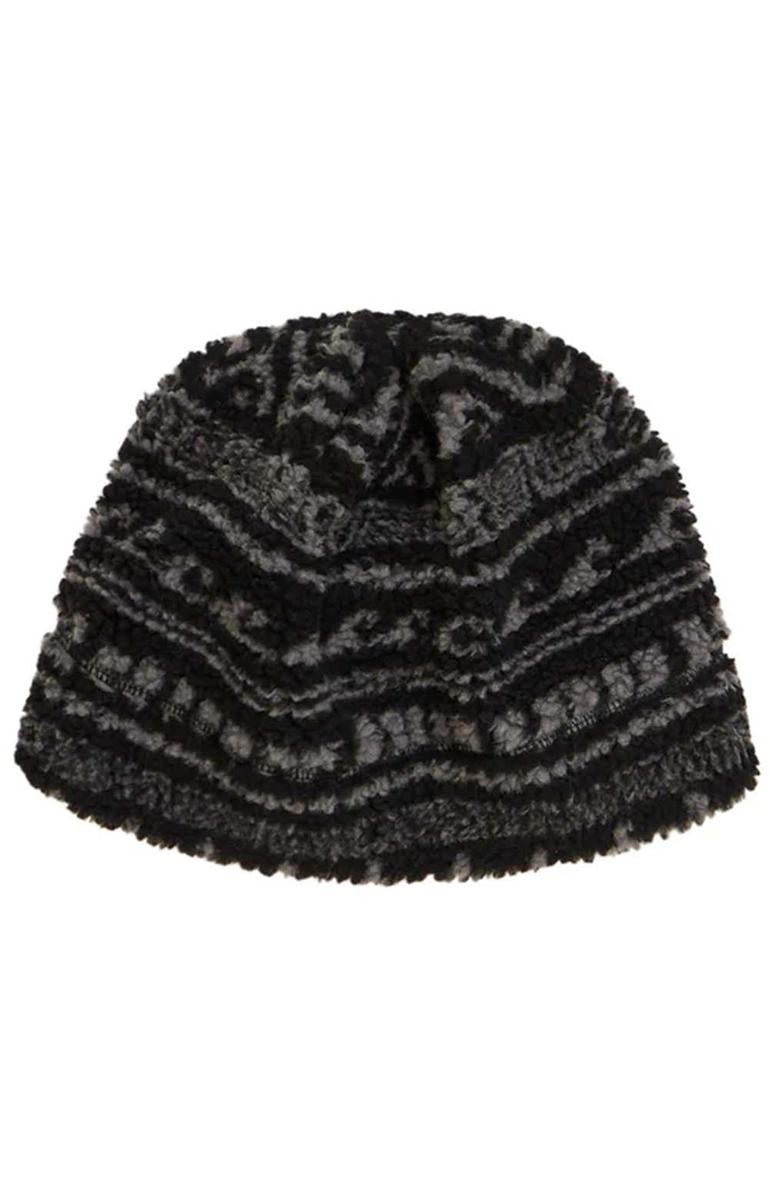 Andes Jet Black High Pile Fleece Beanie - A Stylish Must-Have!