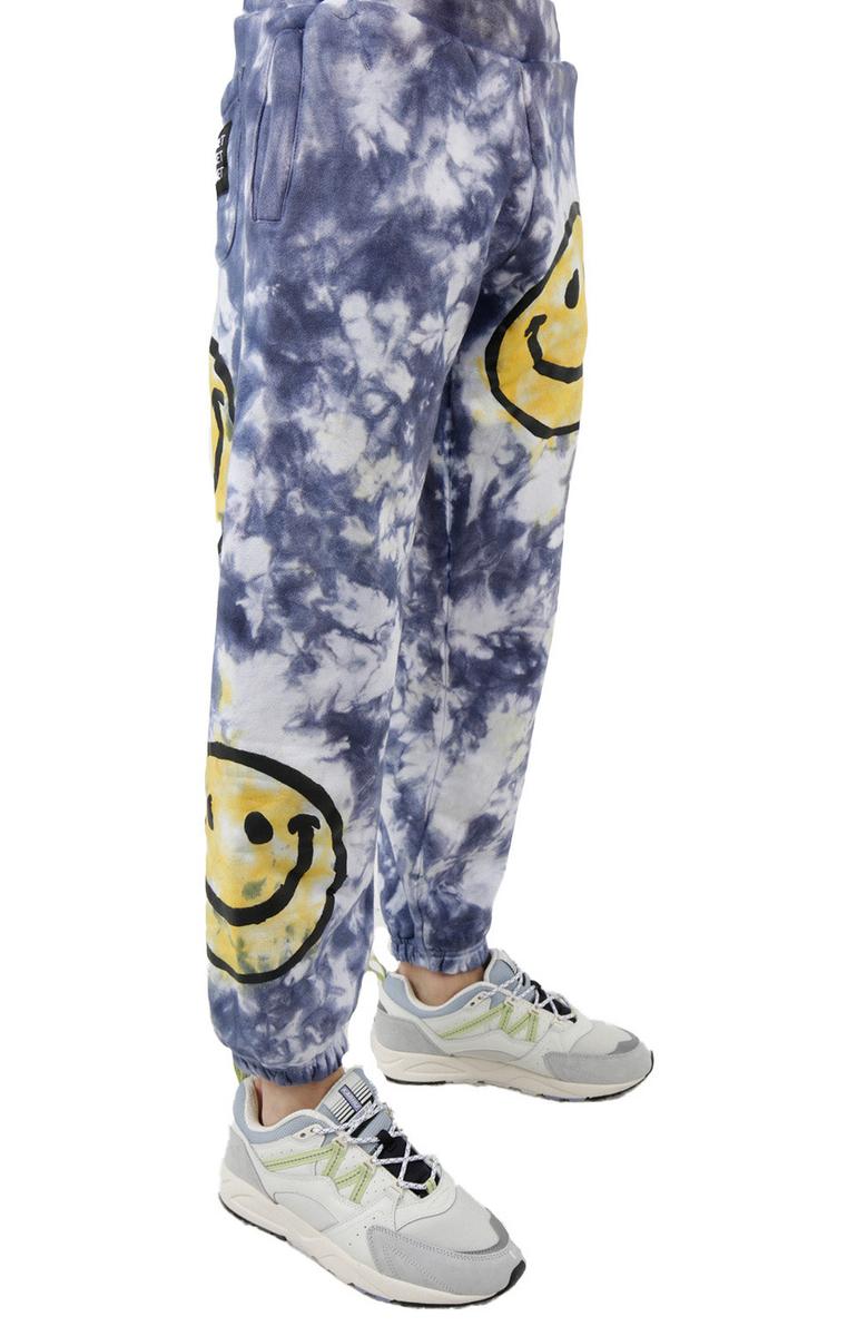 Sunshine Smiley Tie - Dye Fashionable Sweatpants