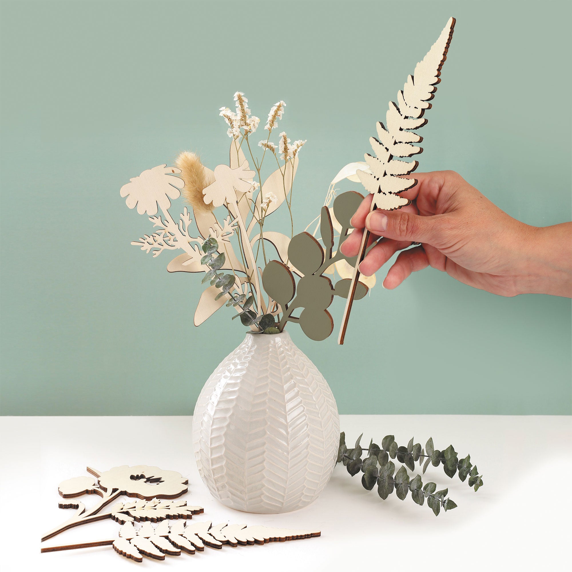 Stunning DIY 24 cm Decorative Wooden Flowers - Unleash Your Creativity!