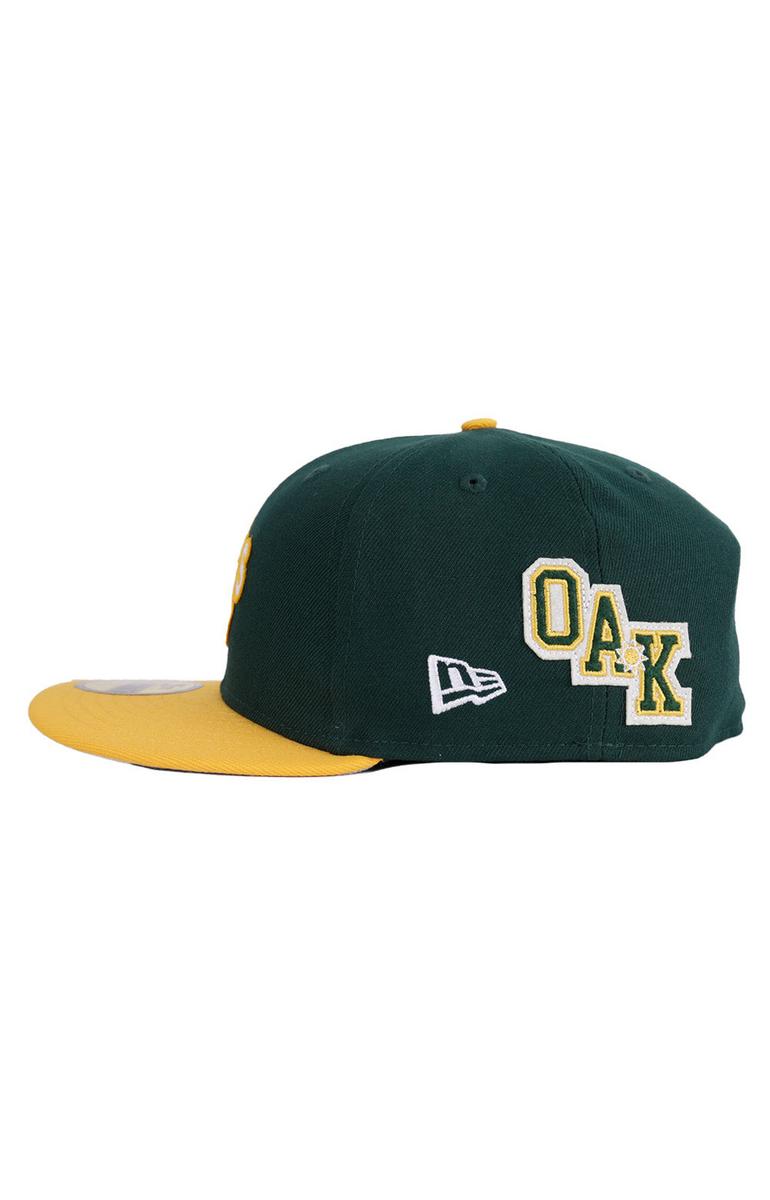 New Era's Oakland Athletics 59FIFTY Letterman Fitted Cap - Show Your Team Pride!