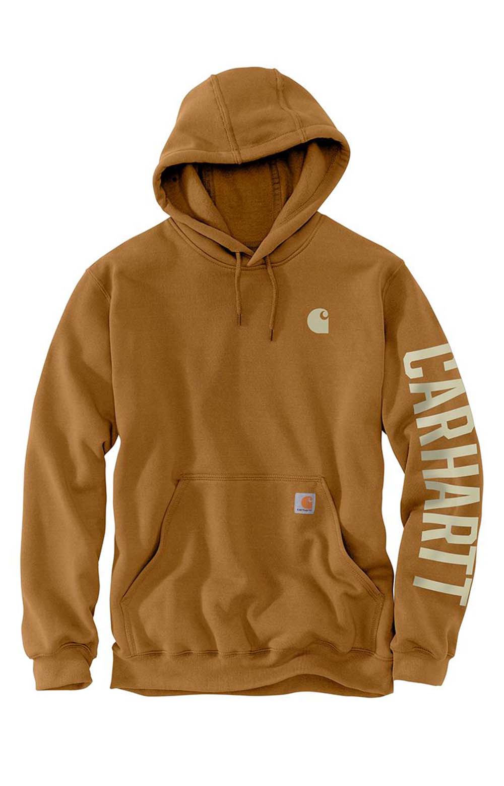 Carhartt Brown Rain Defender Loose-Fit Graphic Sweatshirt - An Absolute Must-Have!