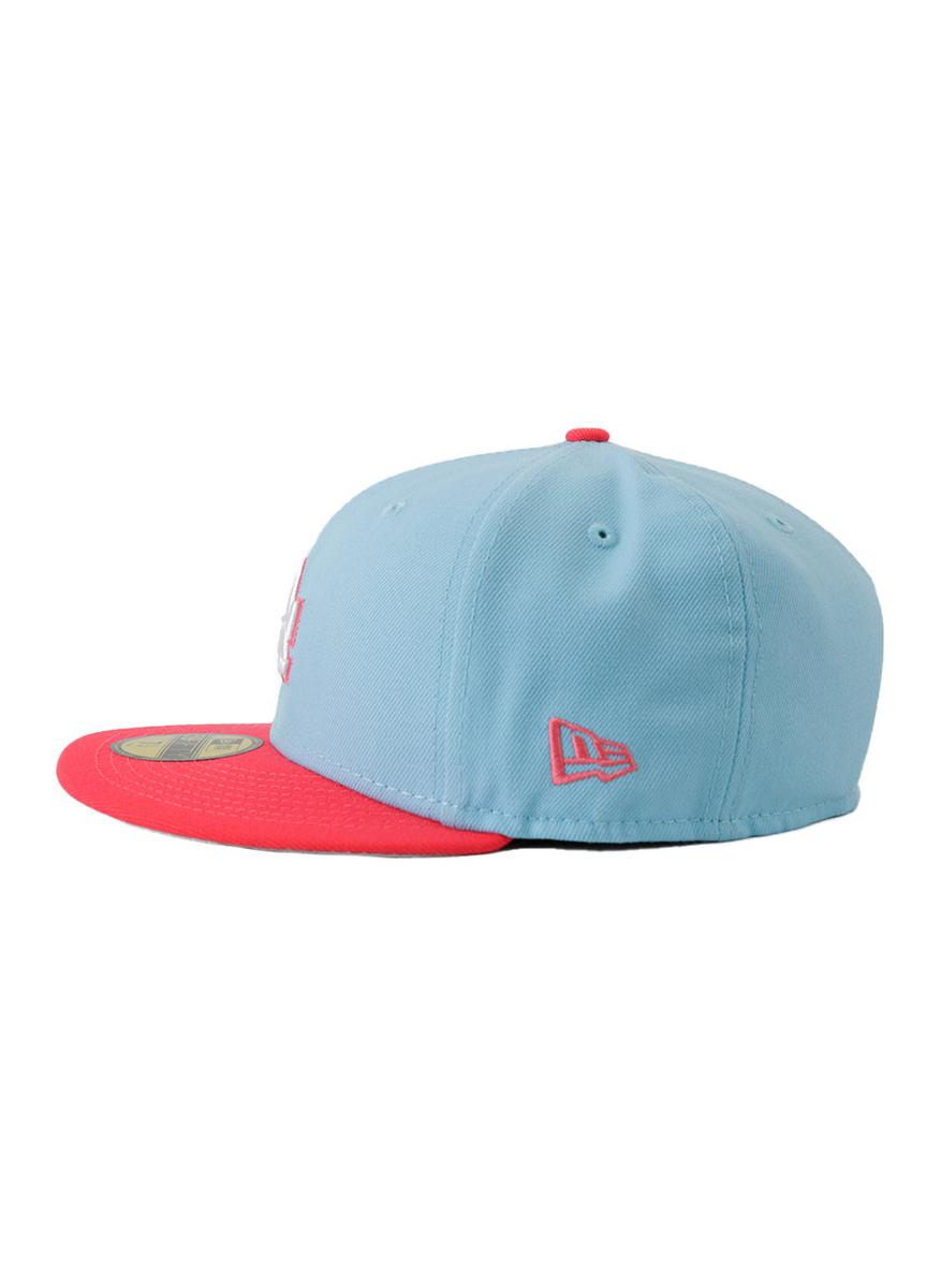 Los Dodgers Neon Splash 5950 Fitted Cap - Stunning Light Blue & Pink