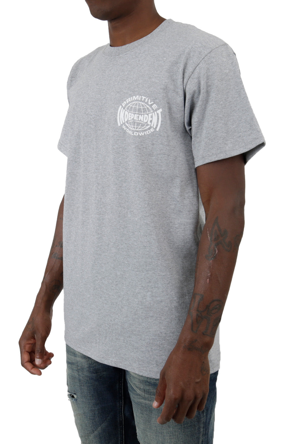 Primitive x Independent's Athletic Heather Global T-Shirt - A Must-Have!