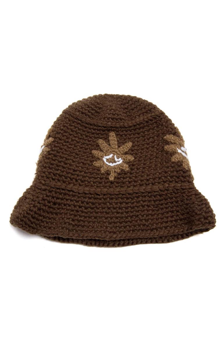 Nature Buddy Earthy Brown Crocheted Bucket Hat - A Fashion Must-Have!
