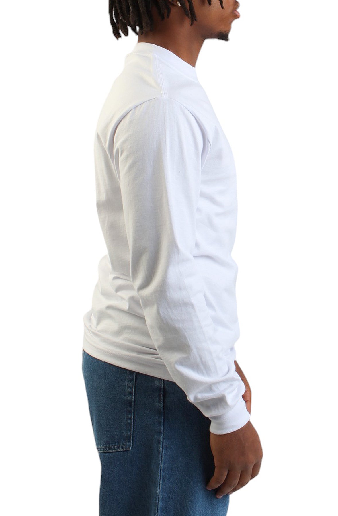 7.5oz Premium Heavyweight Long Sleeve T-Shirt - White