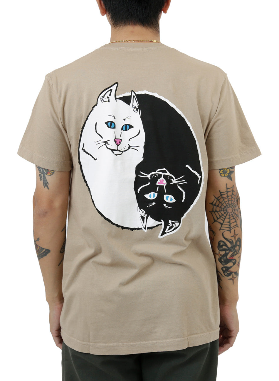 Nermal Yin-Yang Graphic Tee - Almond: A Must-Have Fashion Statement