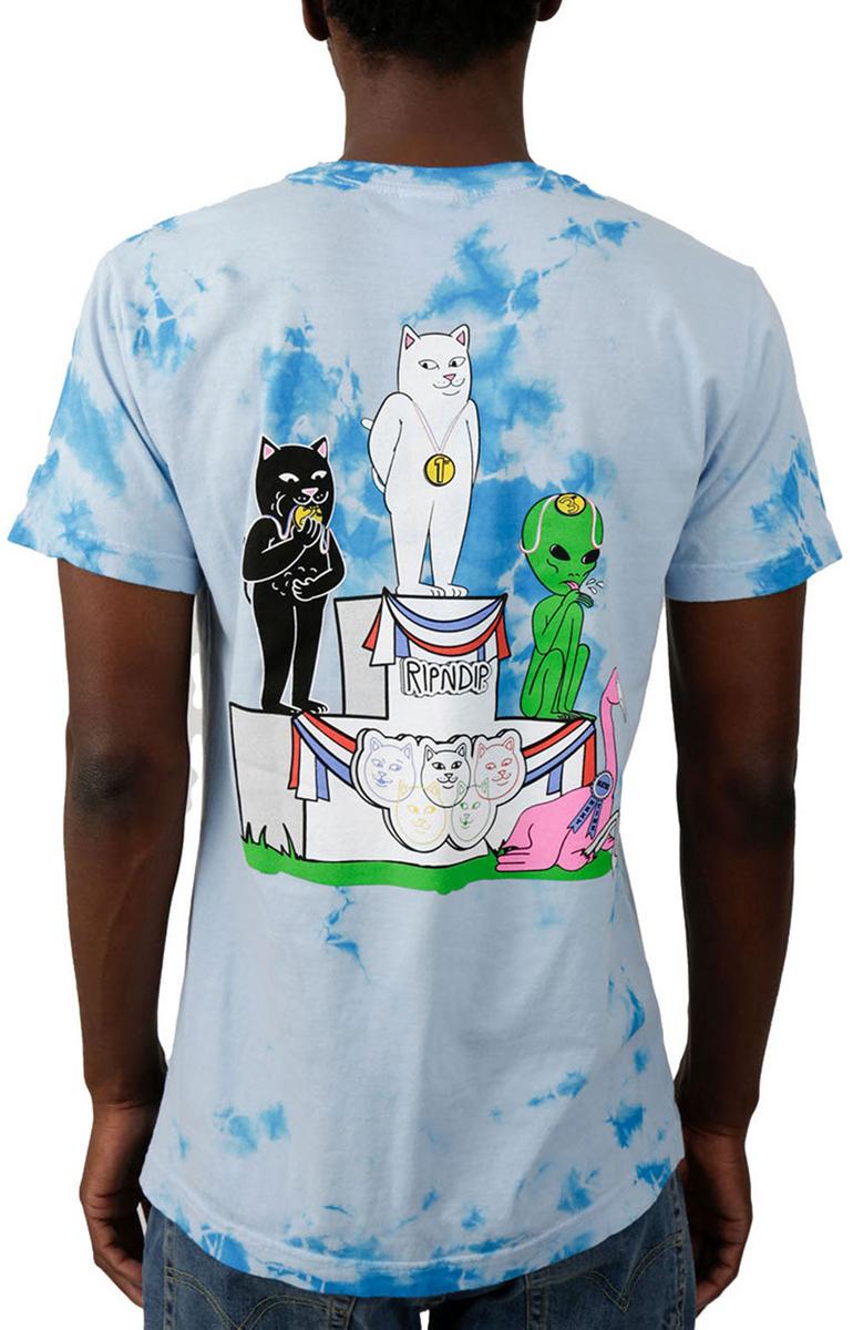 Powder Blue Cloud Wash Winners Circle T-Shirt - A Must-Have!