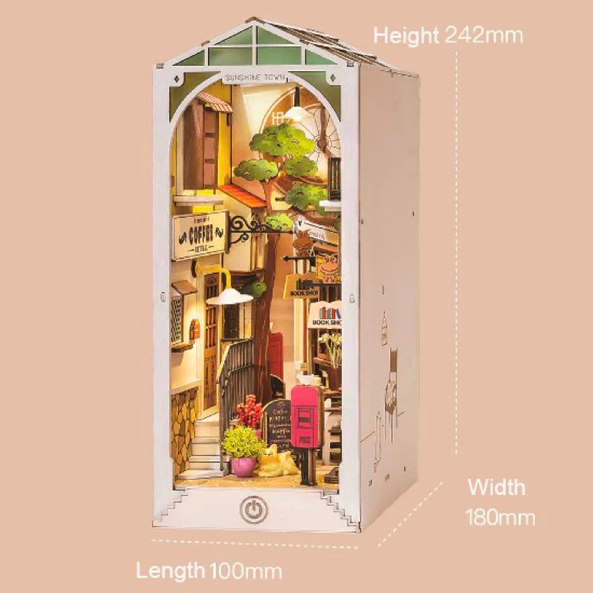 DIY Mini Book Nook - Enchanting Sunshine Town
