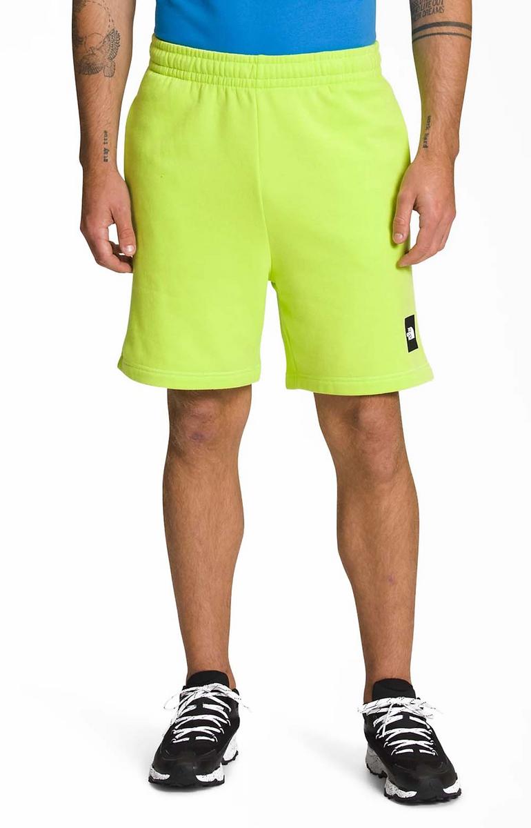 Men's The North Face Box NSE Adventure Shorts - Striking LED Yellow/TNF Black