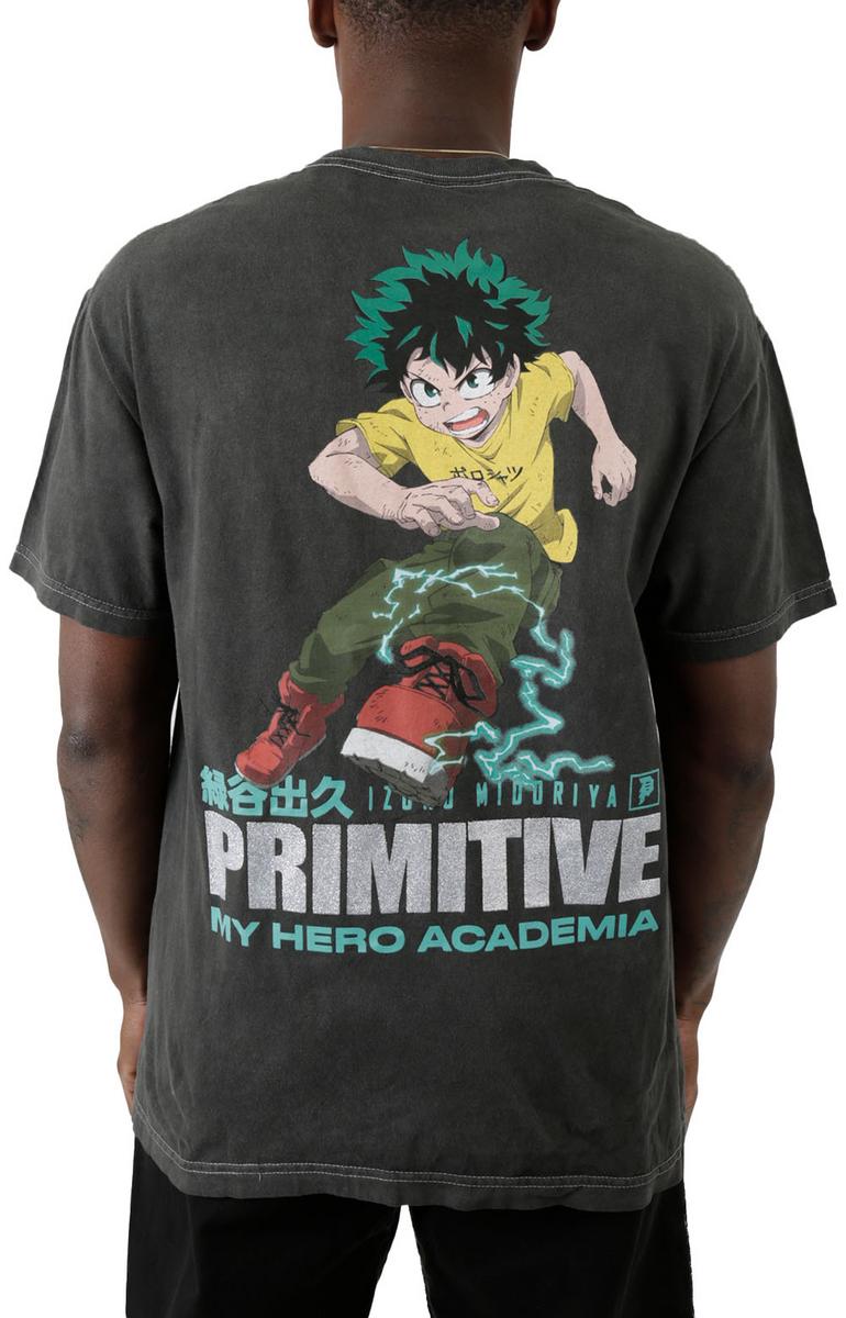 Epic My Hero Academia Full Cowl Distressed Black T-Shirt