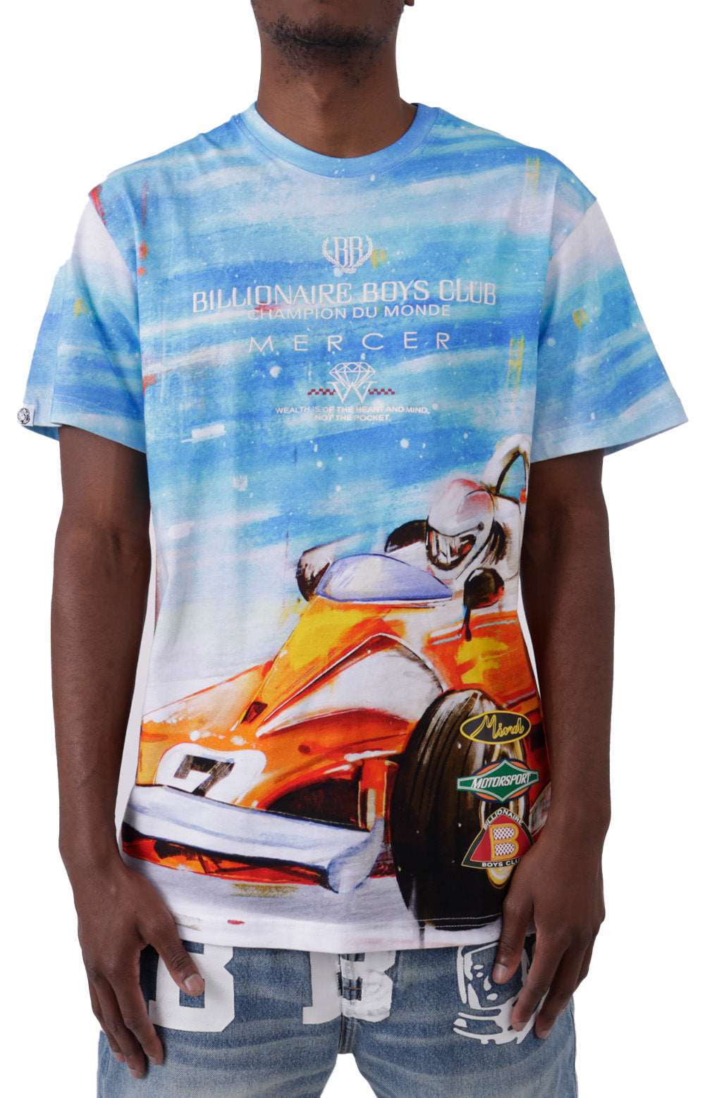 Bleach White BB Mercer Short Sleeve Knit T-Shirt - A Fashion Must-Have!