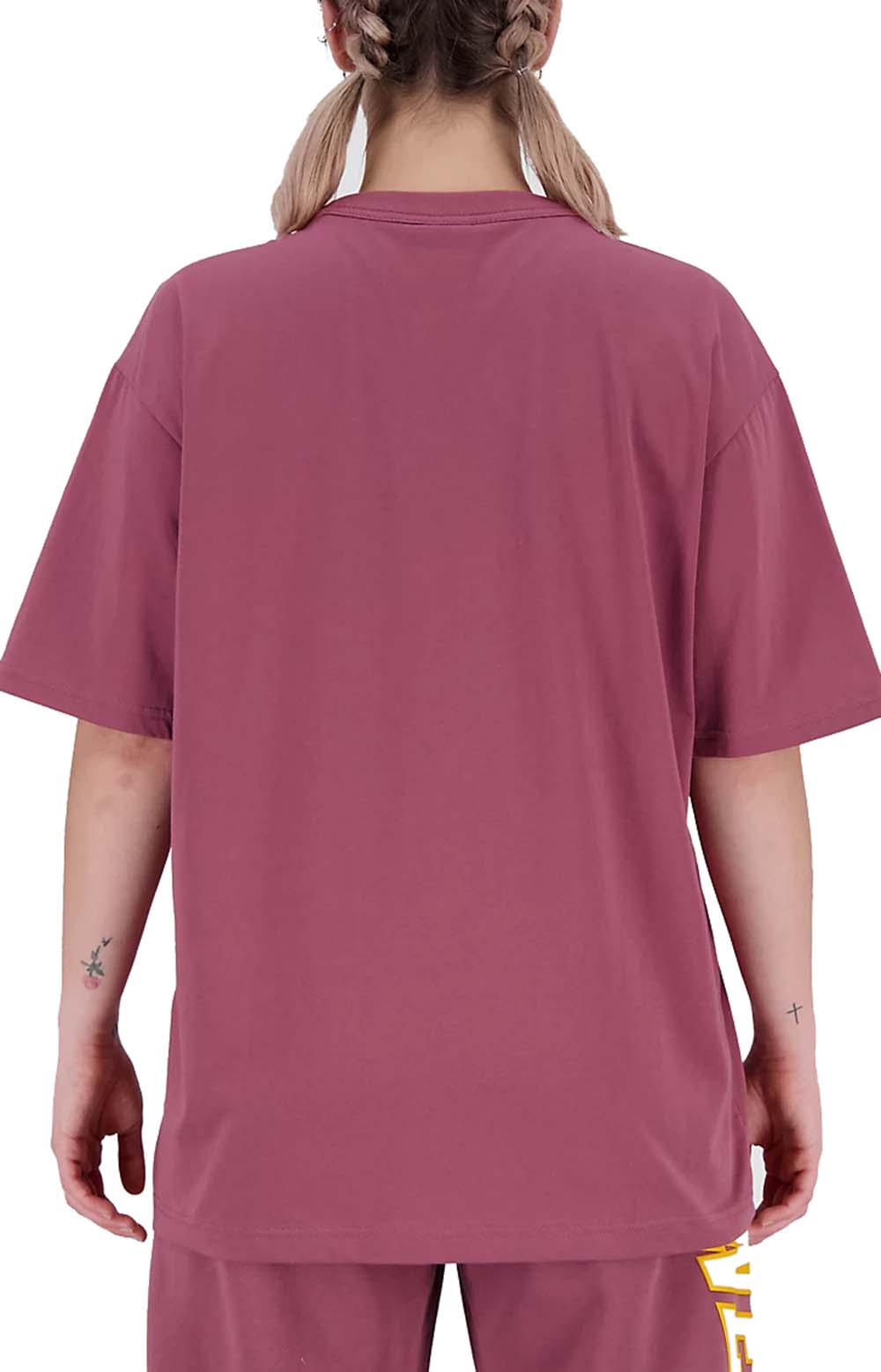 New Balance Uni-essentials Washed Burgundy Warped T-Shirt