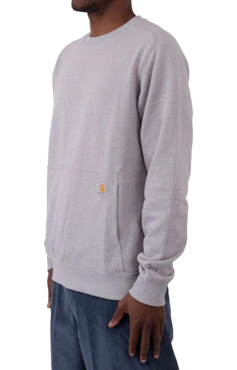Carhartt Force Asphalt Heather Relaxed Fit Lightweight Crewneck Sweatshirt - Grab Yours Now!