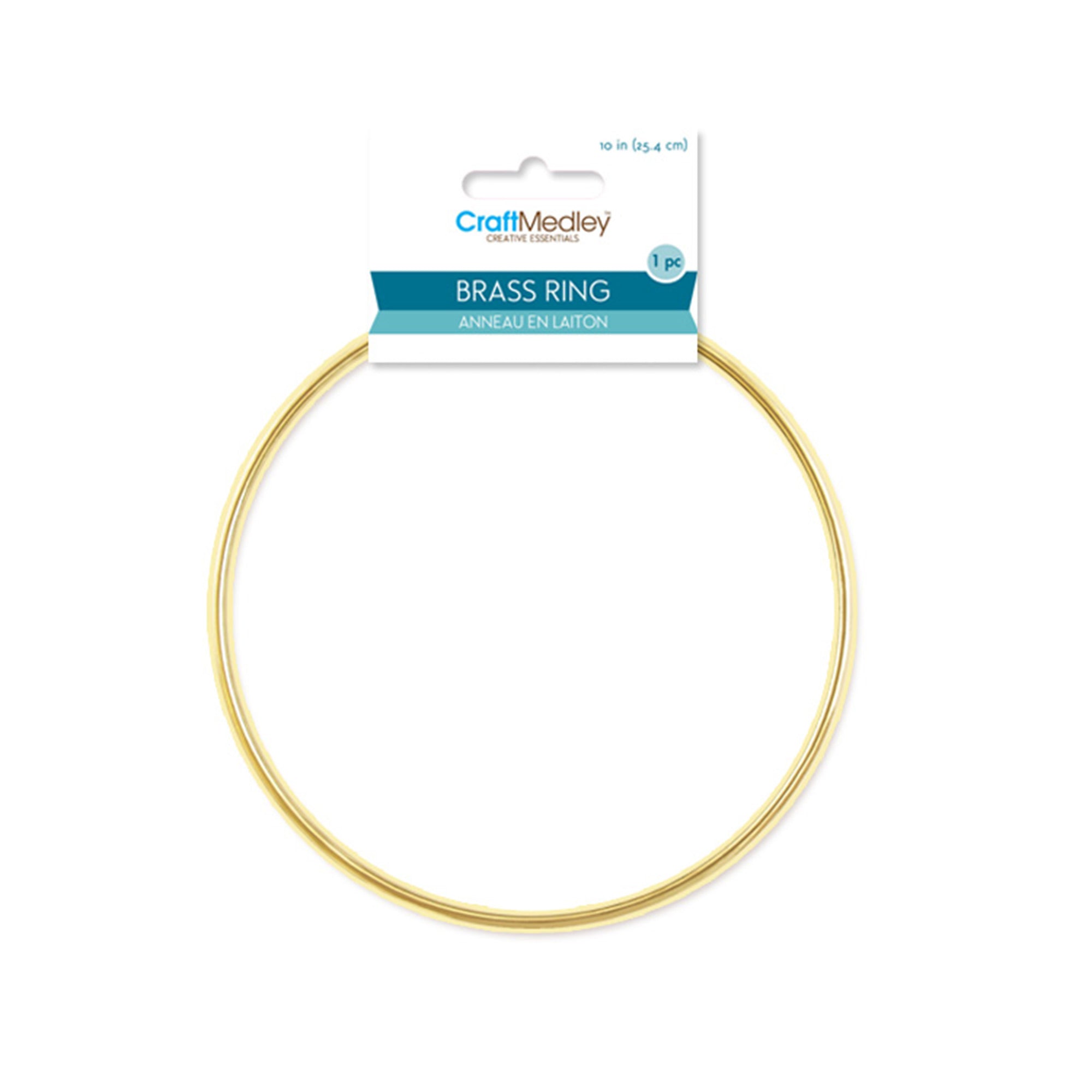 Stunning 10-Inch Brass Ring for Creative Projects