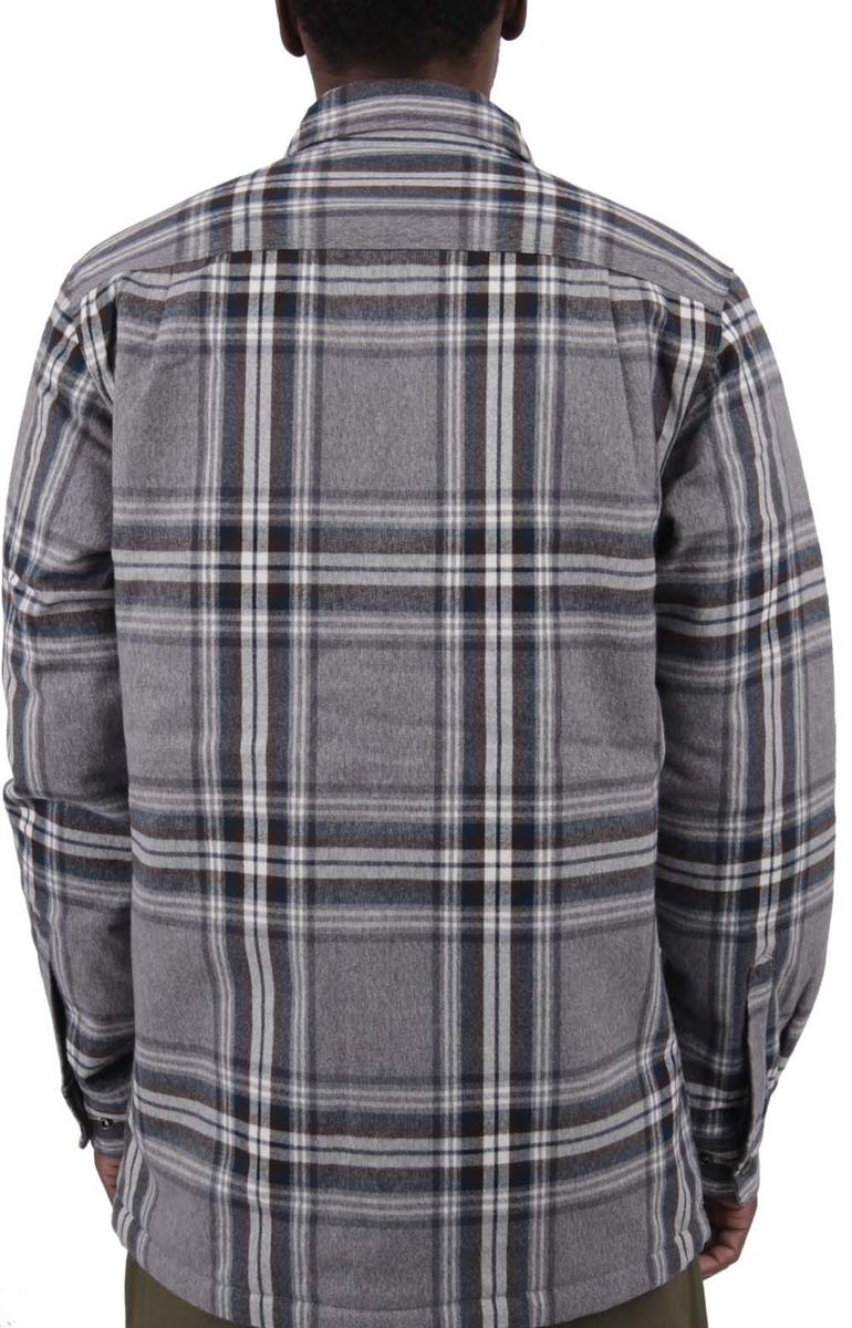 Carhartt's Cozy Asphalt Relaxed Fit Flannel Sherpa Lined Shirt Jacket