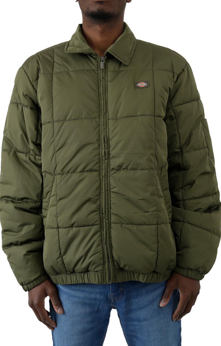 Dickies Military Green Eisenhower Puffer Jacket - A Must-Have for Winter!