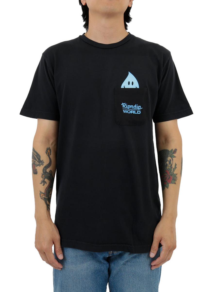 RIPNDIP F U Wet Willy Pocket T-Shirt - Striking Black
