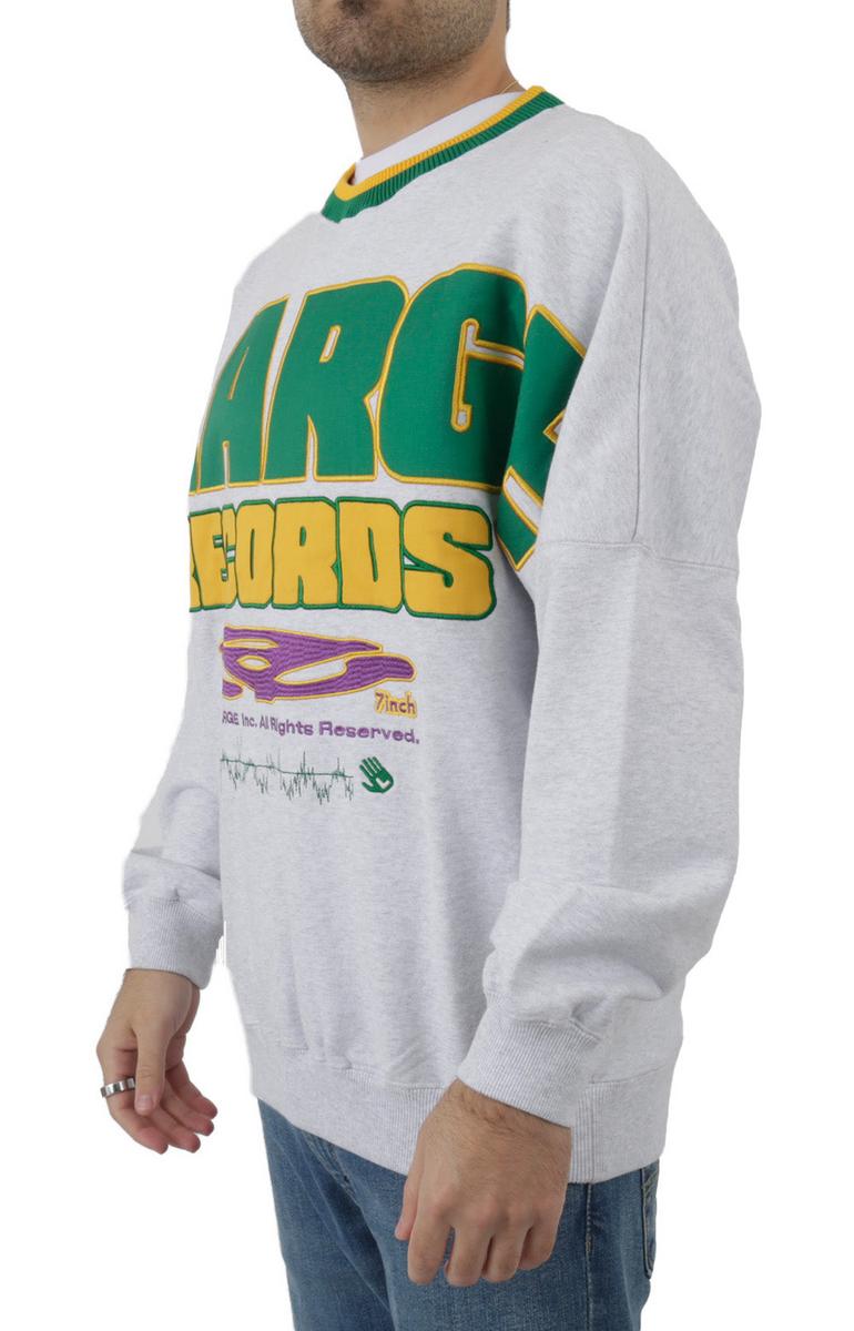 Gorgeous X-Large Records Logo Ash Gray Sweatshirt - X-Large