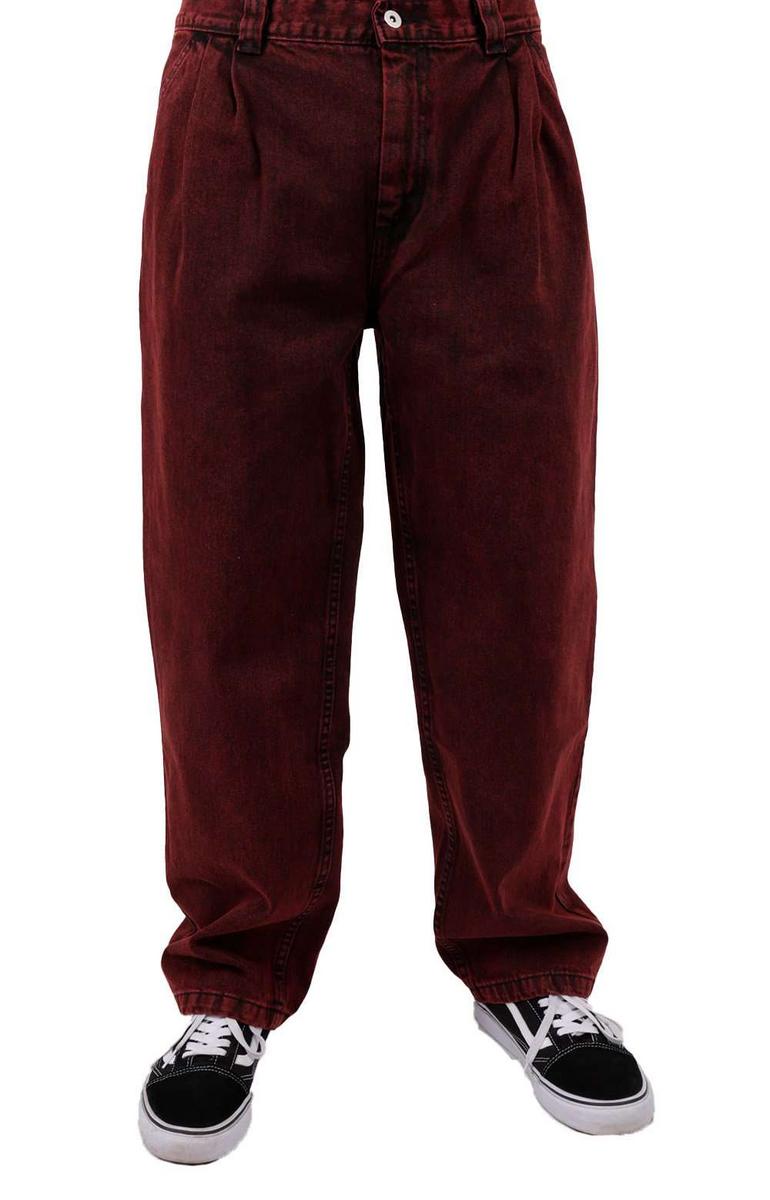 Polar Skate Co. Grund Chinos - Stunning Scarlet & Charcoal