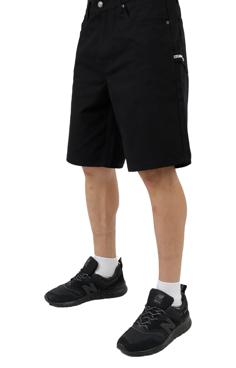 Huf's Sturdy Black Workman Canvas Shorts