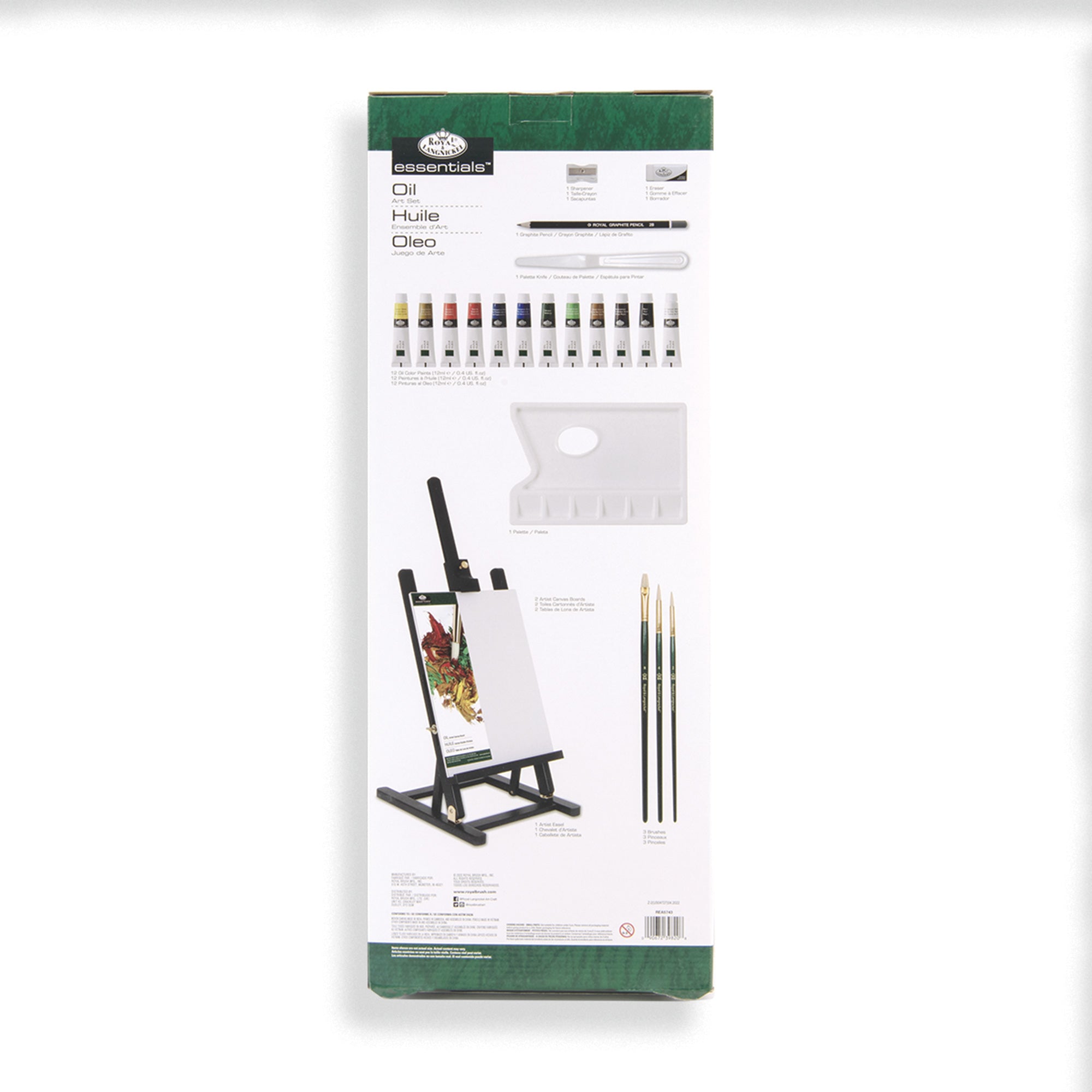 Black Series Oil Painting Easel Kit - 23 Pieces: Unleash Your Artistic Potential!