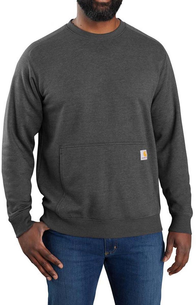 Carhartt Force Relaxed Fit Lightweight Crewneck Sweatshirt in Carbon Heather - A Must - Have!