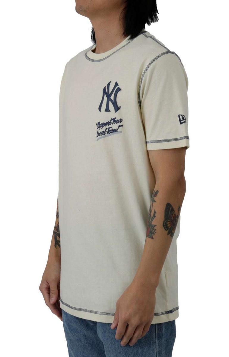 NY Yankees Distressed Logo T-Shirt - Show Your Team Pride!