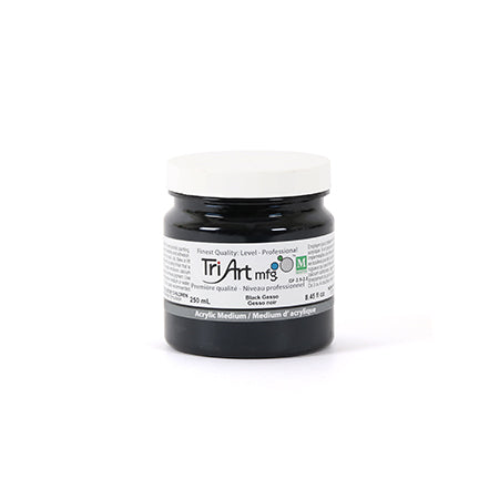 Tri-Art 250 ml Black Gesso Acrylic Medium - A Must-Have for Artists!