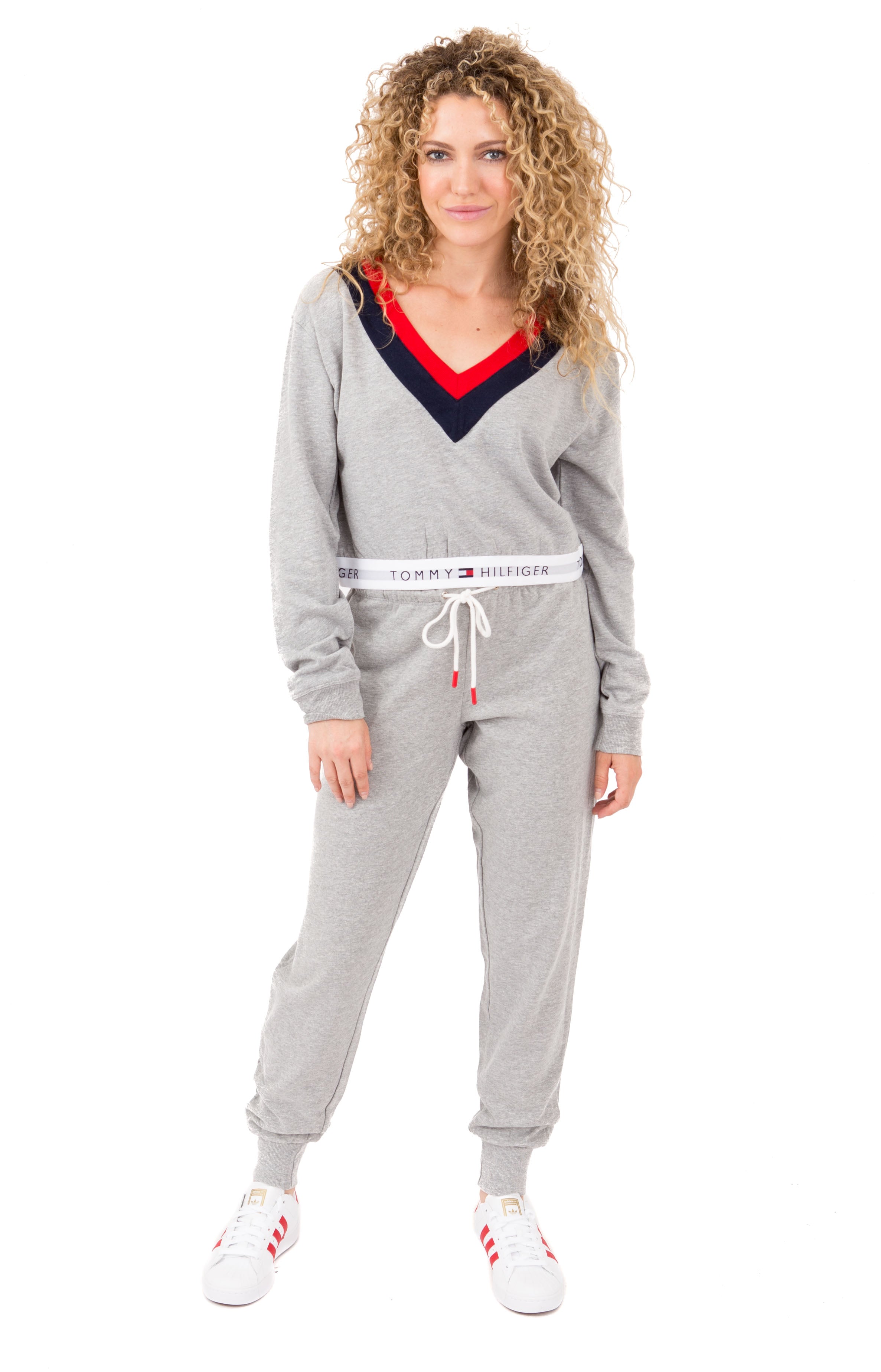 Gorgeous (R27S022) Retro Cropped Pullover in Heather Grey - Grab Yours Now!