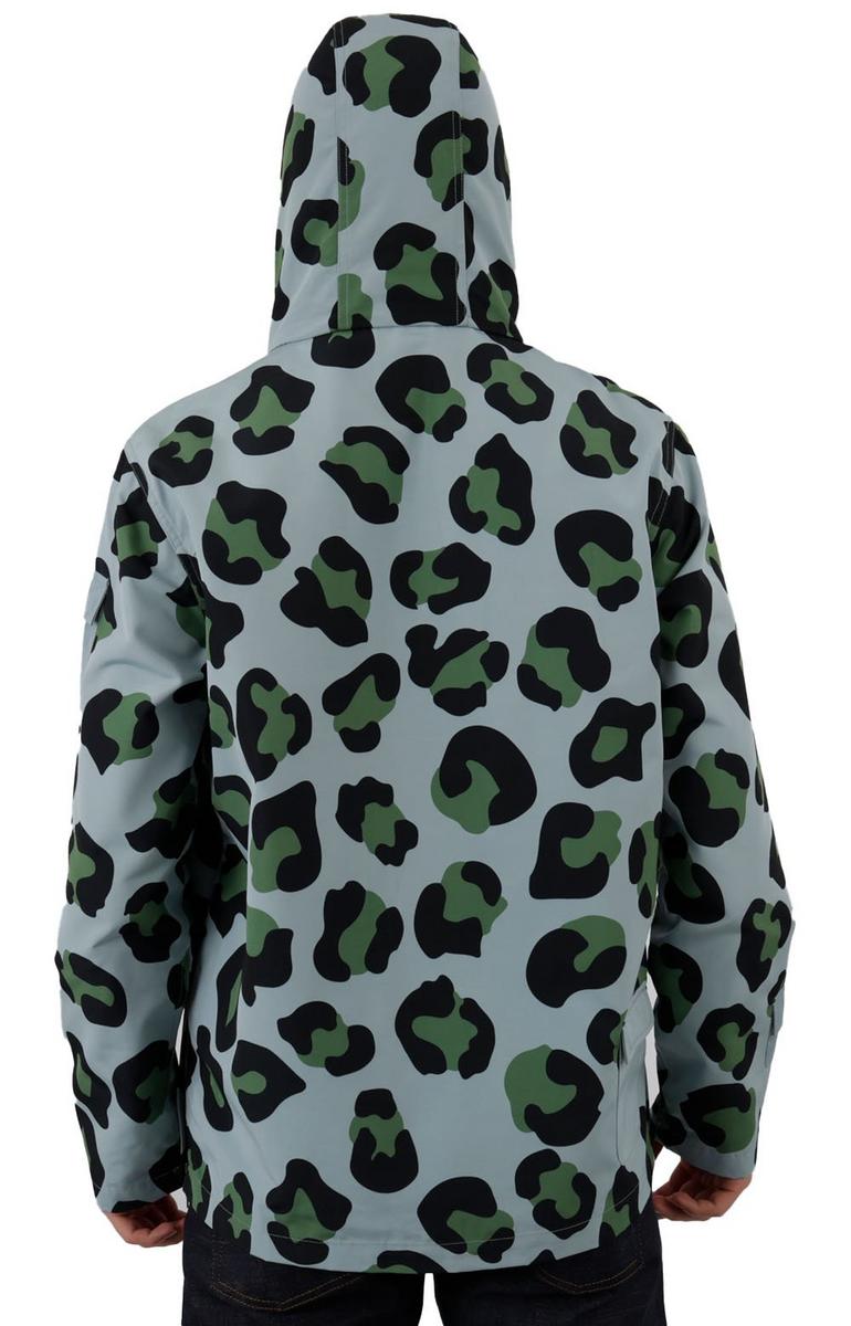 Stunning Ice Leopard Print Coastal Utility Jacket