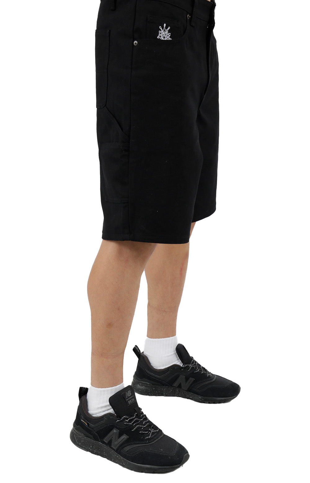 Huf's Sturdy Black Workman Canvas Shorts