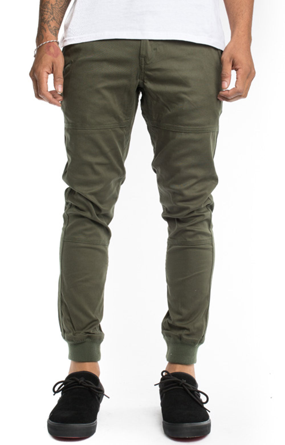 Exquisite Heritage Olive Jogger Pants - A Must-Have!