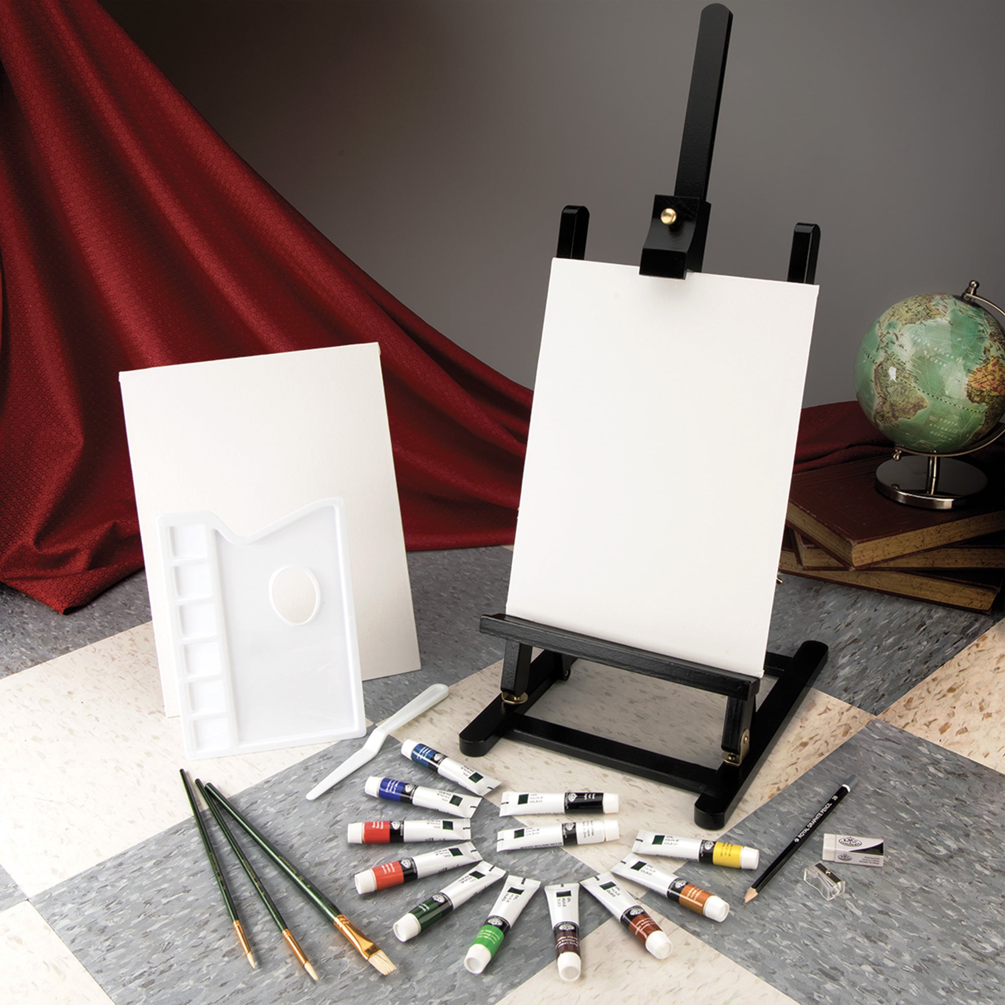 Black Series Oil Painting Easel Kit - 23 Pieces: Unleash Your Artistic Potential!