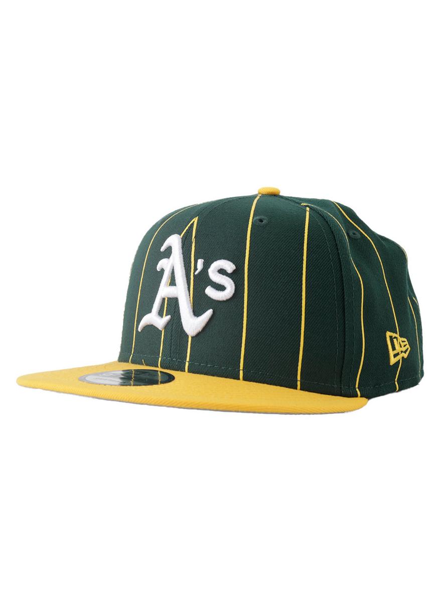 Oakland Athletics Retro Pinstripe New Era Snap-Back Cap: Show Your Team Spirit!