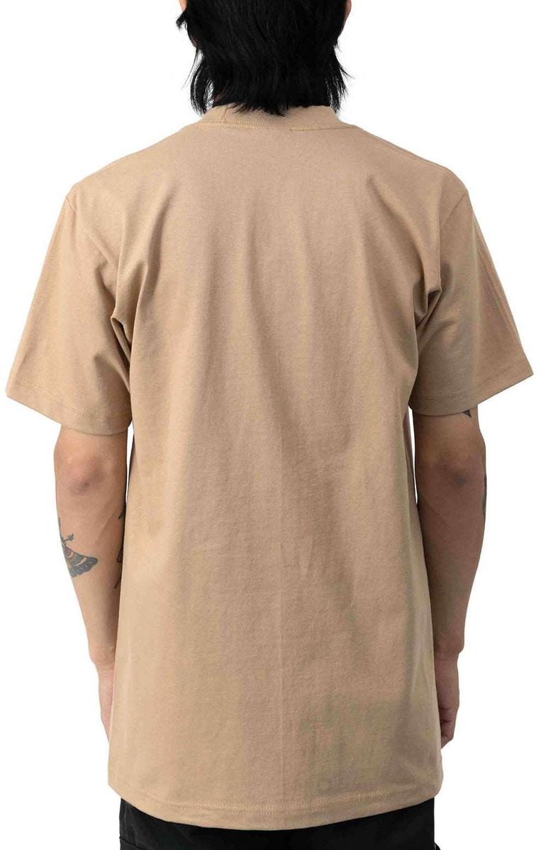 Max Khaki Retro-Style Heavyweight Short Sleeve T-Shirt - A Must-Have!