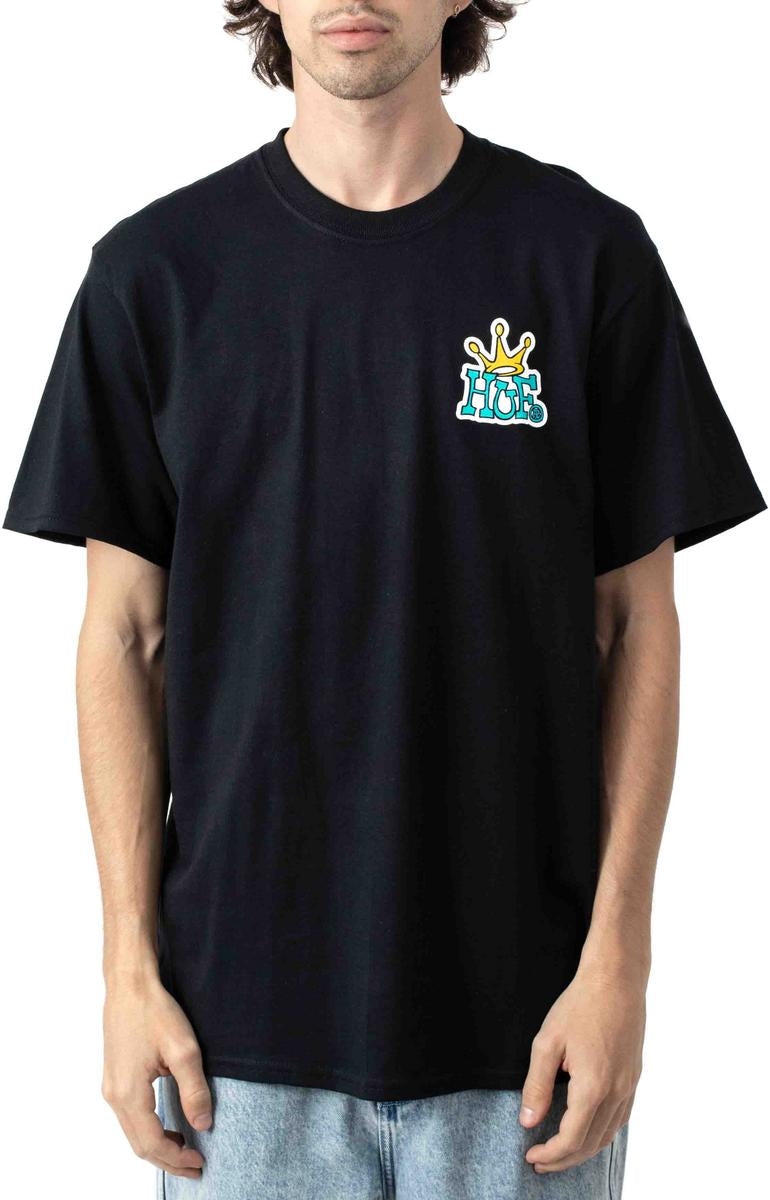 Huf Crown Logo T-Shirt - Black: A Streetwear Icon